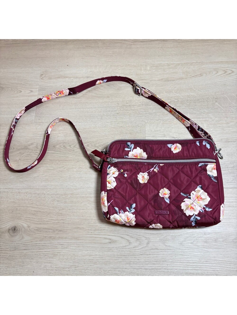 Vera Bradley EUC Women's Triple Compartment Crossbody Blooms & Branches Pattern